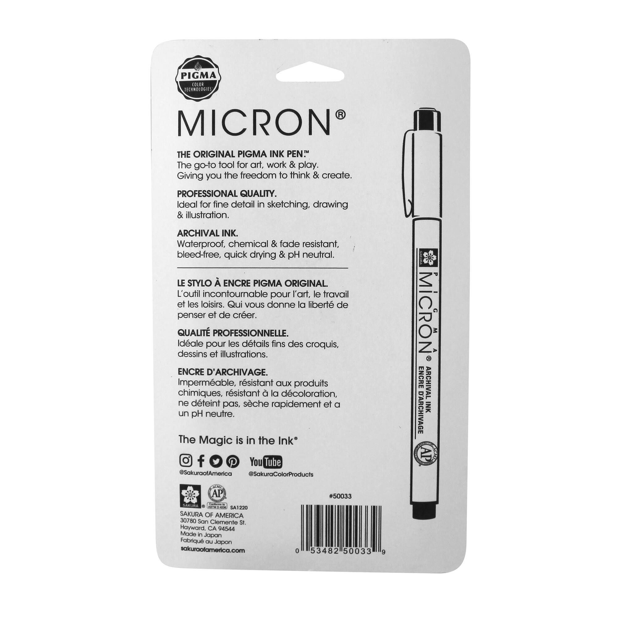 Micron® 003 Micron® Extra Fine Line Pens, 6ct.